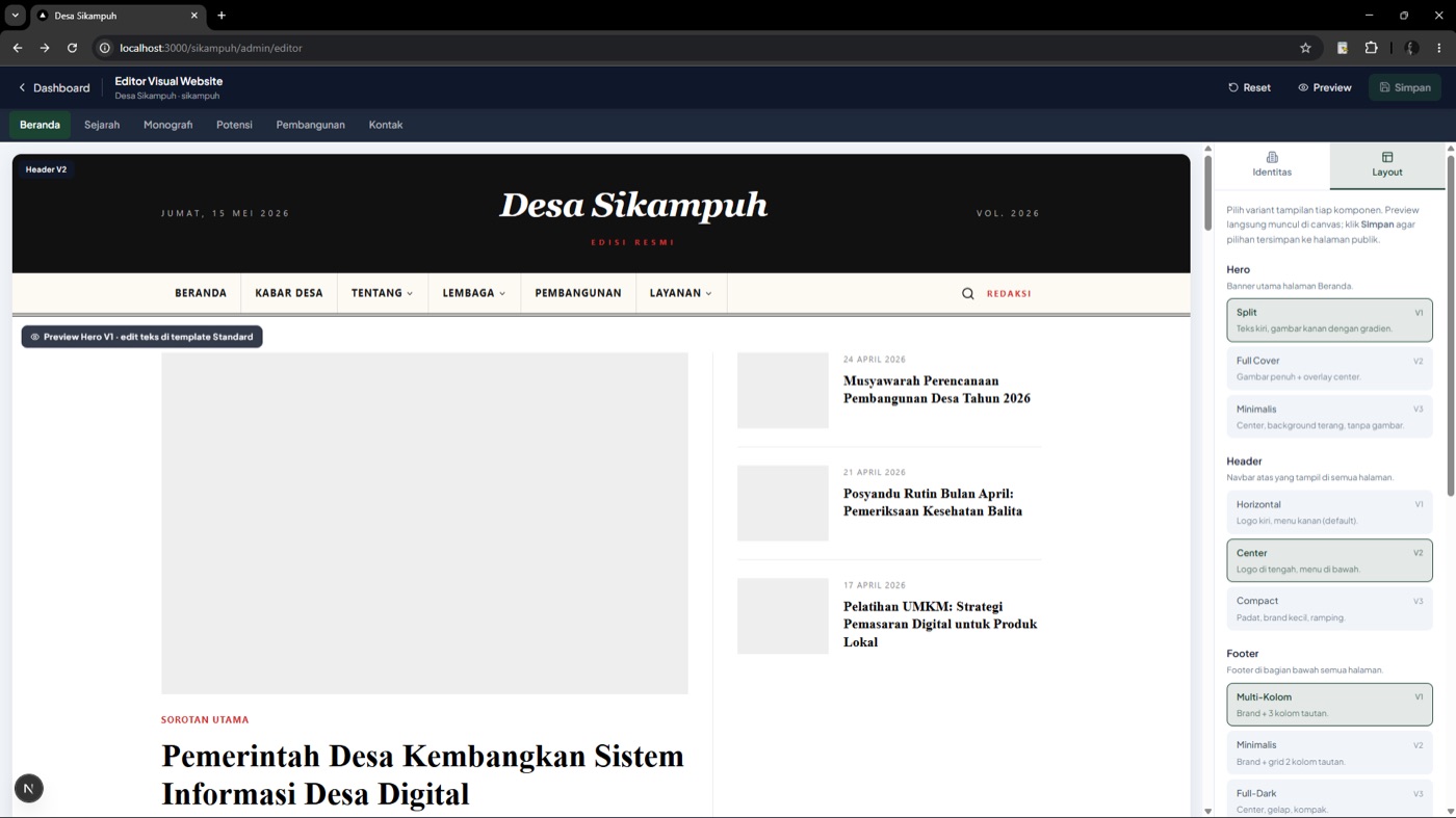 Web Builder — visual page builder drag and drop